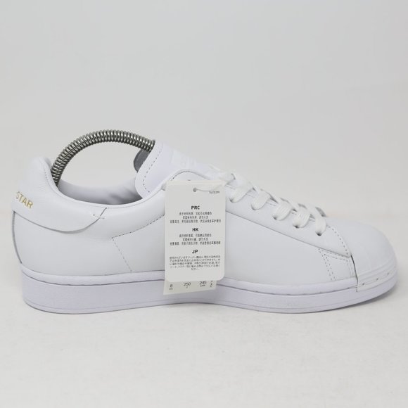 adidas Superstar Pure Luxe Premium White Sneaker FV3352 Gold Trainer Casual - Picture 3 of 11